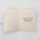 老いおもしろいたヤギの誕生日 カード (内部)