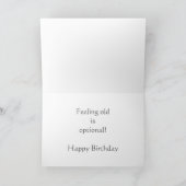 老いたサーファーの誕生日カード古い年齢のユーモア カード (内部)