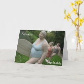 老いたサーファーの誕生日カード古い年齢のユーモア カード (黄色い花)