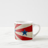 老いた栄光 – 赤、白、青の星とストライプ エスプレッソカップ (右)