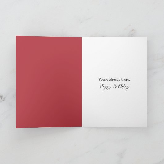 老いた誕生日 カード (内部)