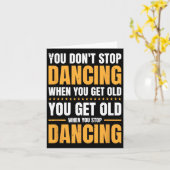 老いた踊りはストップしない カード (黄色い花)