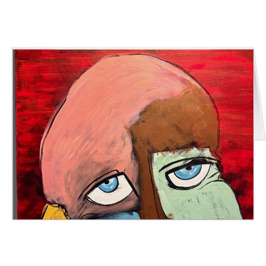 老いた青い目 (正面横)