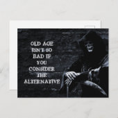 老いはそんなに恐ろしい死神ではない ポストカード (正面/裏面)