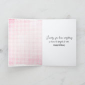 老いぼれた女性が老いぼれ カード (内部)