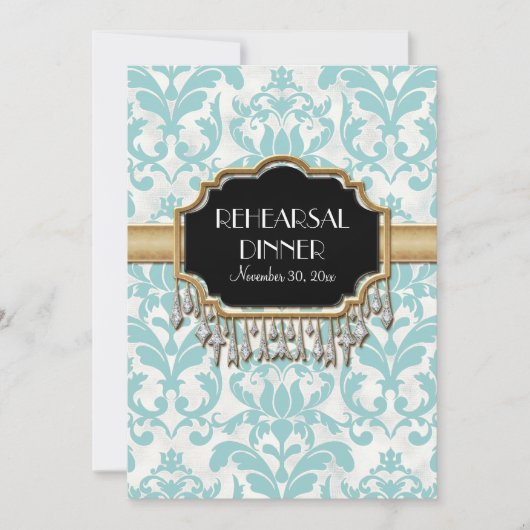 老いぼれ動揺しての金きらきら光る色結婚の表情 招待状 (正面)