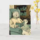 老いぼれ読は若い者には本だ カード (黄色い花)