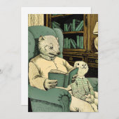 老いぼれ読は若い者には本だ サンキューカード (正面/裏面)