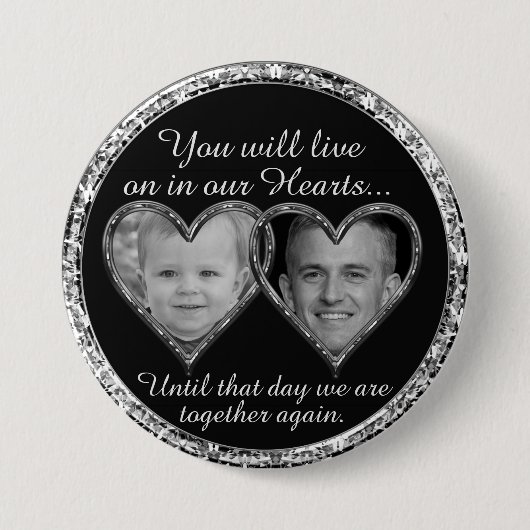 老いも若きも 缶バッジ (正面)