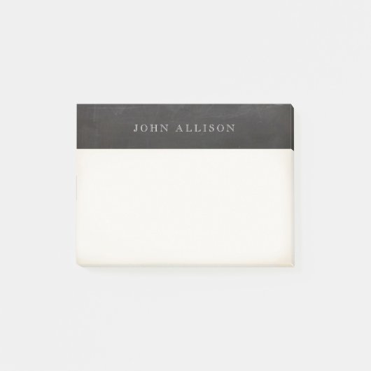 老いクールたヴィンテージガイの黒黒板 ポストイット (正面)