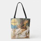 老いファッションドハロウィーン、妖精がいる少女 トートバッグ (裏面)