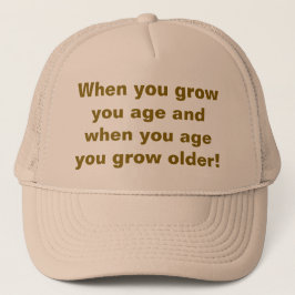 老い考えたらおもしろい キャップ