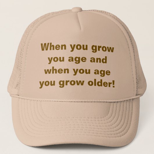 老い考えたらおもしろい キャップ (正面)