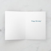 老おもしろいいしわのパグ誕生日カード カード (内部)