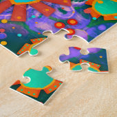 老おもしろい人誕生日花かわいいインスピレーション ジグソーパズル (側面)