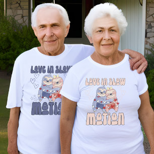 老おもしろい夫婦の祖父母マッチング記念日 Tシャツ