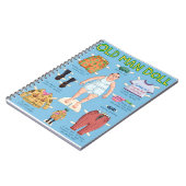 老おもしろい男紙人形。 ノートブック (左側)