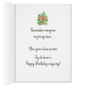 老おもしろい誕生日鹿アニマルアートを手に入れる (内側 (右))