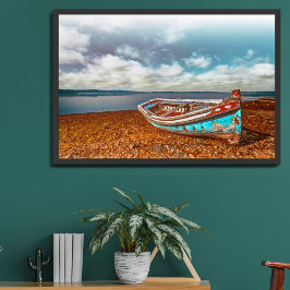 老アイオーラ。ポルトガル伝統的のビーチ ポスター