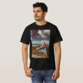 老アイオーラ。ポルトガル伝統的のビーチ Tシャツ (正面フル)