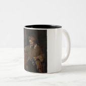 老ドリンカー(by Gabriel Metu) ツートーンマグカップ (正面右)