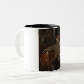 老ドリンカー(by Gabriel Metu) ツートーンマグカップ (正面左)