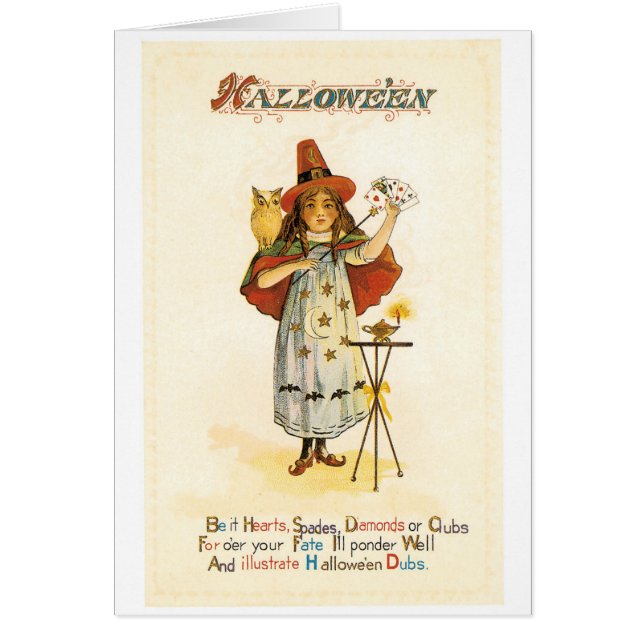 老ファッションドハロウィーン、フクロウの魔女 (正面)