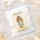 老ファッションドハロウィーン、フクロウの魔女 フェイバーバッグ (クリップ留めされた状態)