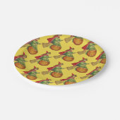 老ファッションドハロウィーン、魔女の子 ペーパープレート (アングル)