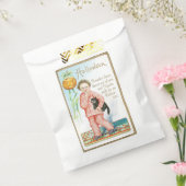 老ファッションドハロウィーン、黒猫を抱えた少年 フェイバーバッグ (封をした状態)