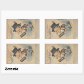 老人がエペソを巻き取られた 長方形シール (シート)