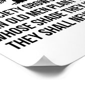 老人が木を植素晴らしえて社会が成長する ポスター (角)