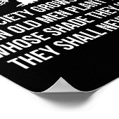 老人が木を植素晴らしえて社会が成長する ポスター (角)