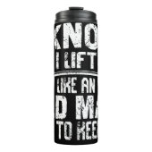 老人が起き上がる保 タンブラー (正面)