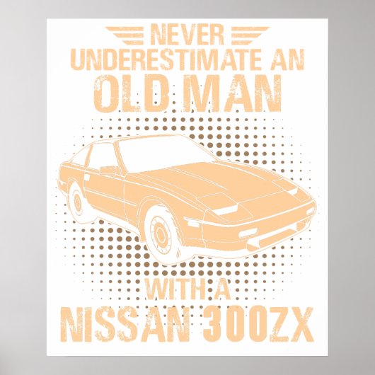 老人と日産300zx ポスター (正面)