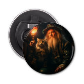 老人と猫 栓抜き (正面)