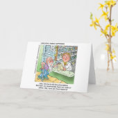 老人と薬局は漫画おもしろいのギフトを外す カード (黄色い花)