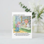 老人と薬局は漫画おもしろいのギフトを外す ポストカード (スタンド正面)