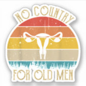 老人には不可欠な国がないヴィンテージ シール (正面)