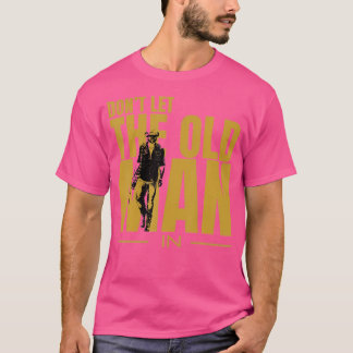 老人にヴィンテージ歩くを Tシャツ