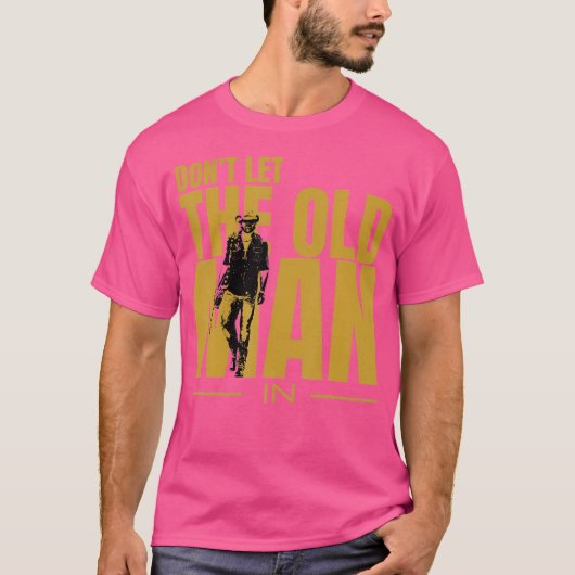 老人にヴィンテージ歩くを Tシャツ (正面)