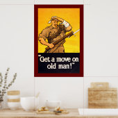 老人に手を出す ポスター (キッチン)