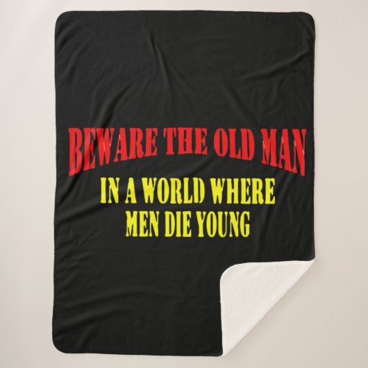 老人に気を付けろ シェルパブランケット (正面)