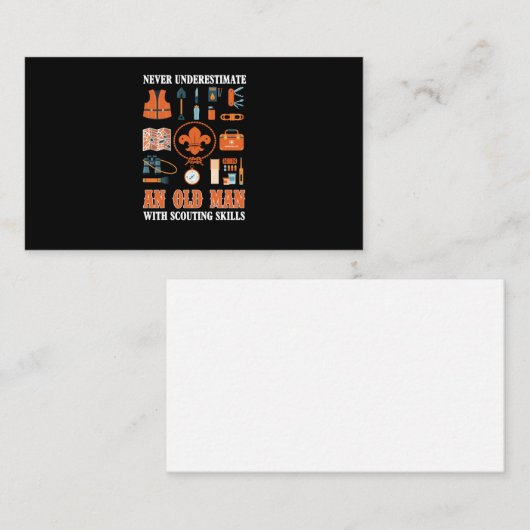 老人のスカウティングスキルを過小評価するな ノートカード (正面/裏面)