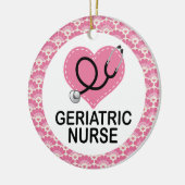 老人のナースのギフトのオーナメント セラミックオーナメント (左)