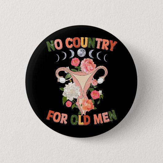 老人の国は無い 缶バッジ (正面)