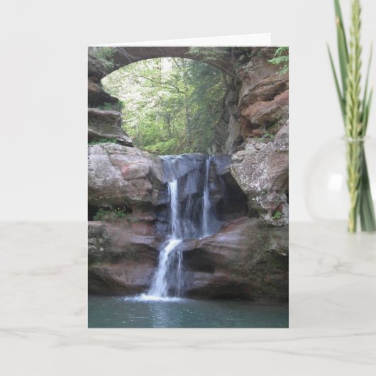 老人の夕食の滝 カード (正面)