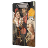 老人の宝物(猫)(カール・ガースソー) クリップボード (左)