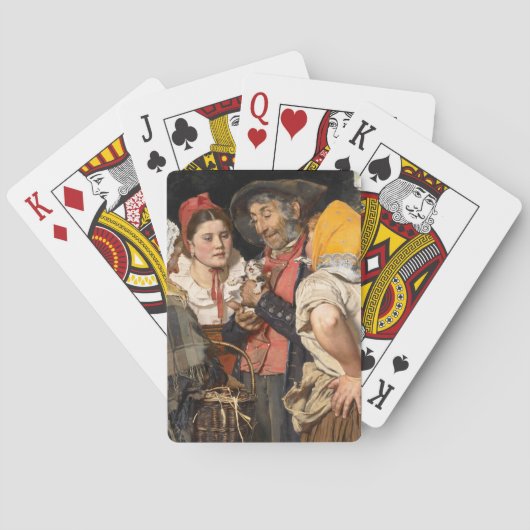 老人の宝物（猫）（カール・ガースソー） トランプ (裏面)