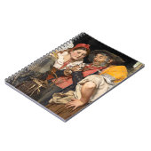 老人の宝物（猫）（カール・ガースソー） ノートブック (左側)